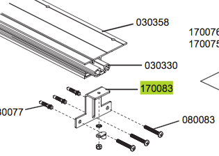 Coverpools Track Anchor Bracket (retainer bracket)