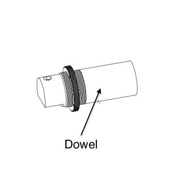CP Glider Dowel B (LE Insert) for 2.5" Dia LE Bars