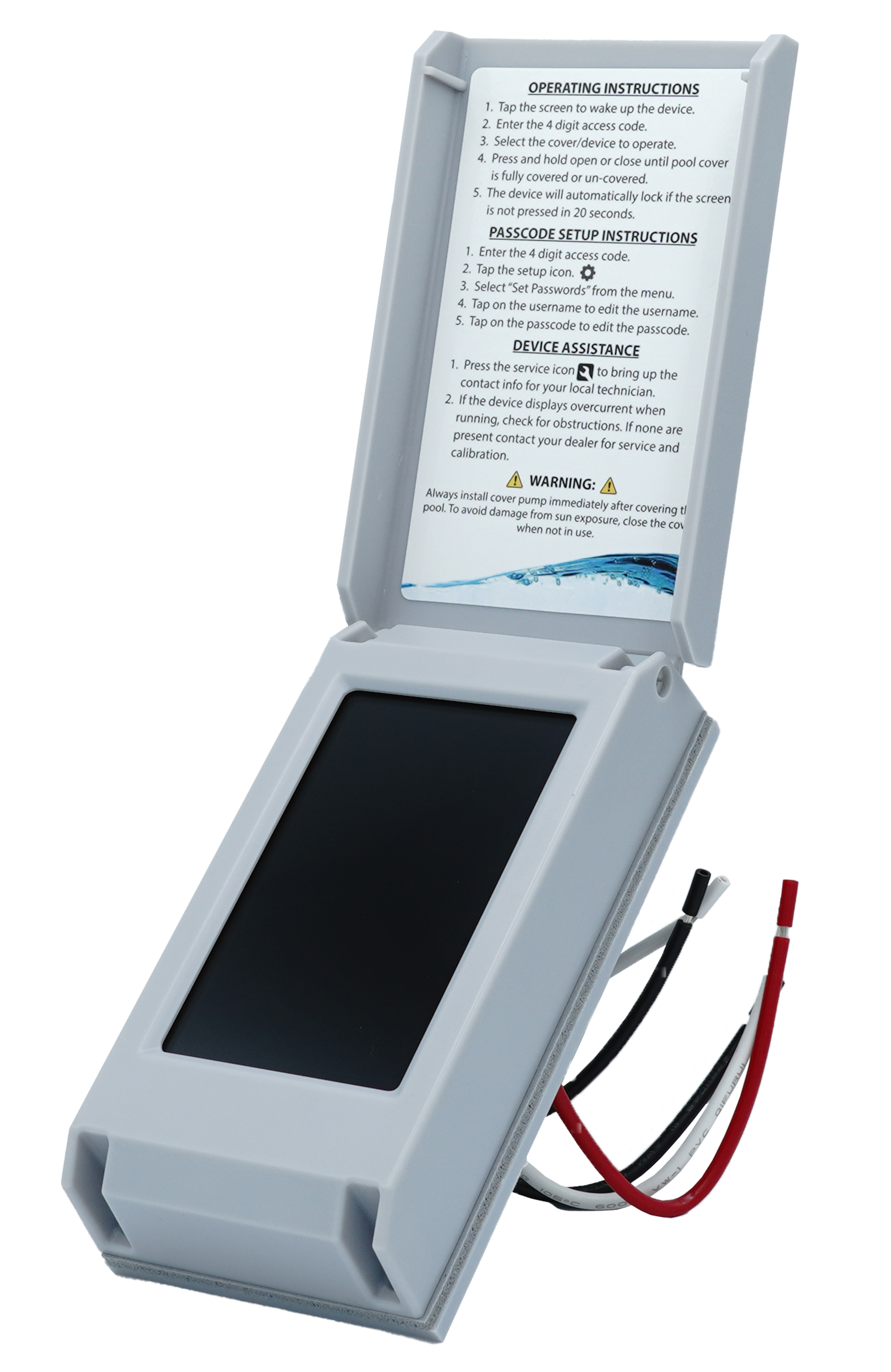 Touch Screen Pool Cover Controller Assembly 120v Touchpad