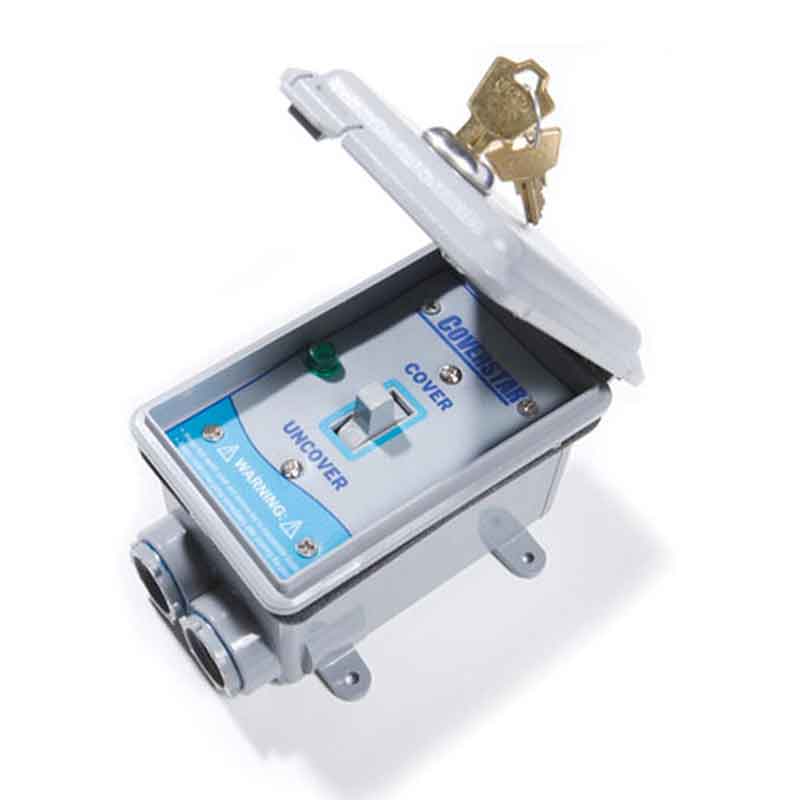 3 Wire Lever Control Switch Assembly w/Light & Locking Cover (Leviton) STD