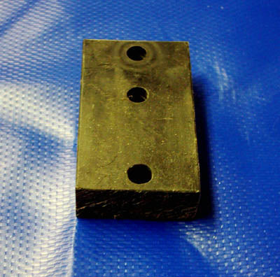 Brakeshoe 1-1/2 in x 2-1/2 in x 3/4 in (Black Delrin)