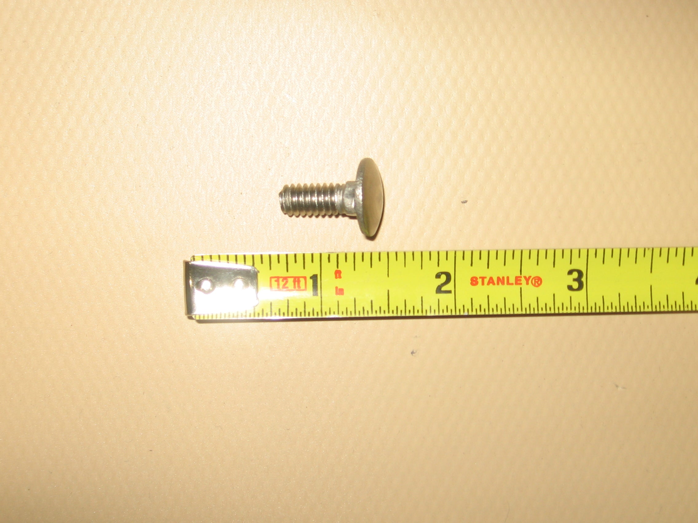 Carriage Bolt - 1/4" - #20 x 5/8" SS