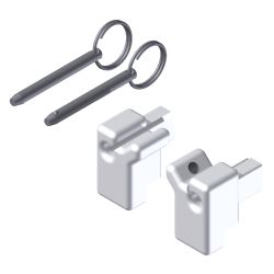 PCS vertical flush track guide kit (2 guides 2 pins)