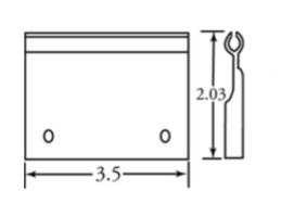 PCS Slider, Rectangle Short Slider