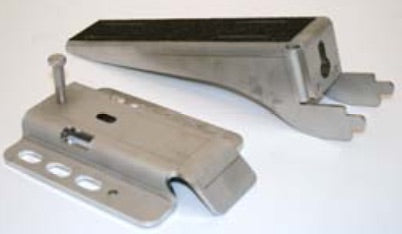 Lid Bracket Adj. 13" Arm w/Base Walk On (SS) (Stone/Concrete Lid)