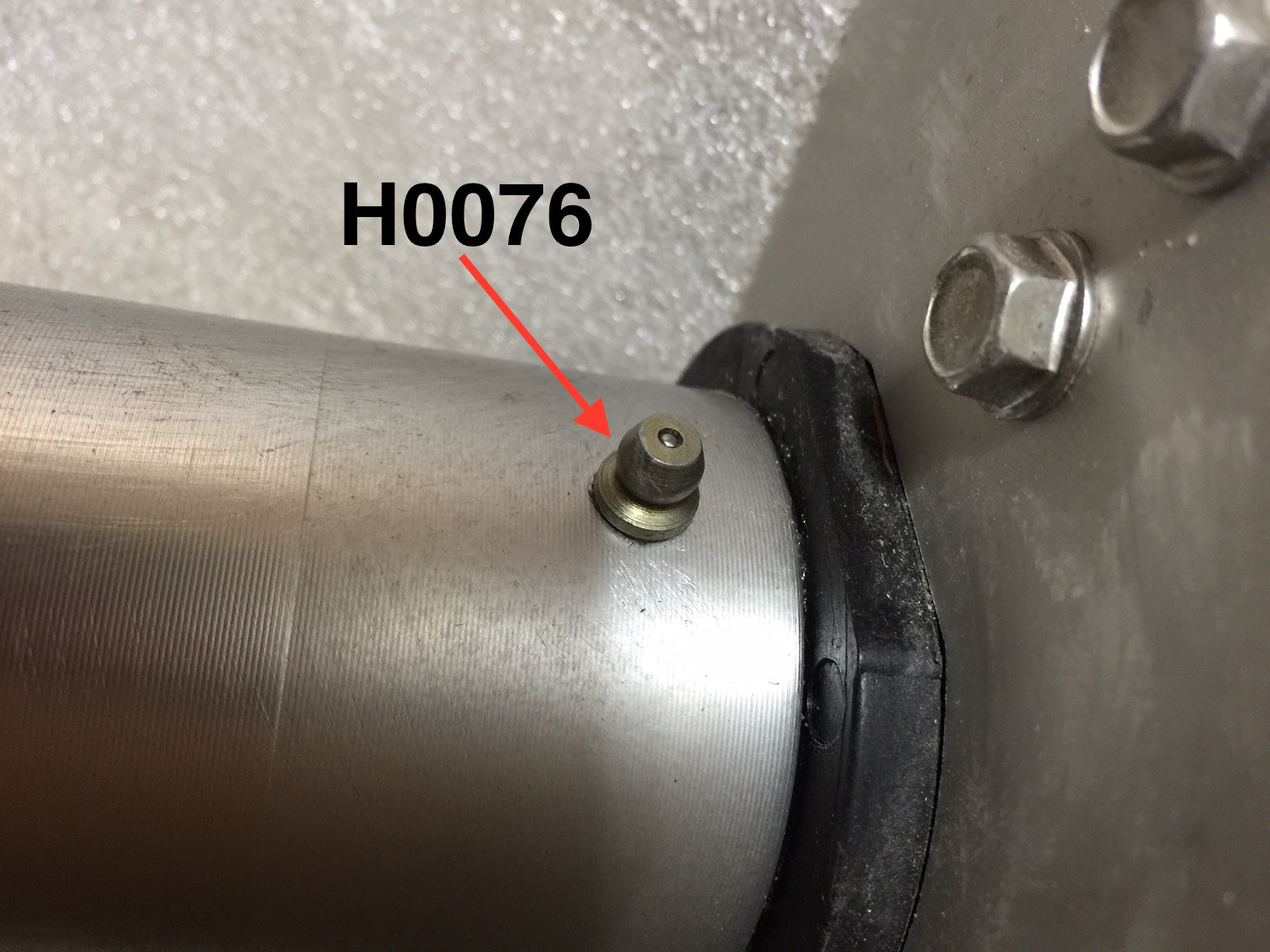 Grease fitting drive-in