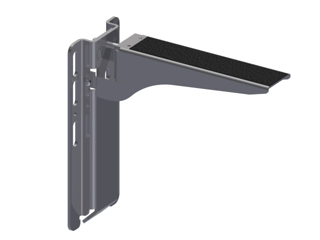 Lid Bracket Adj. 13" Arm w/Base Walk On (SS) (Stone/Concrete Lid)