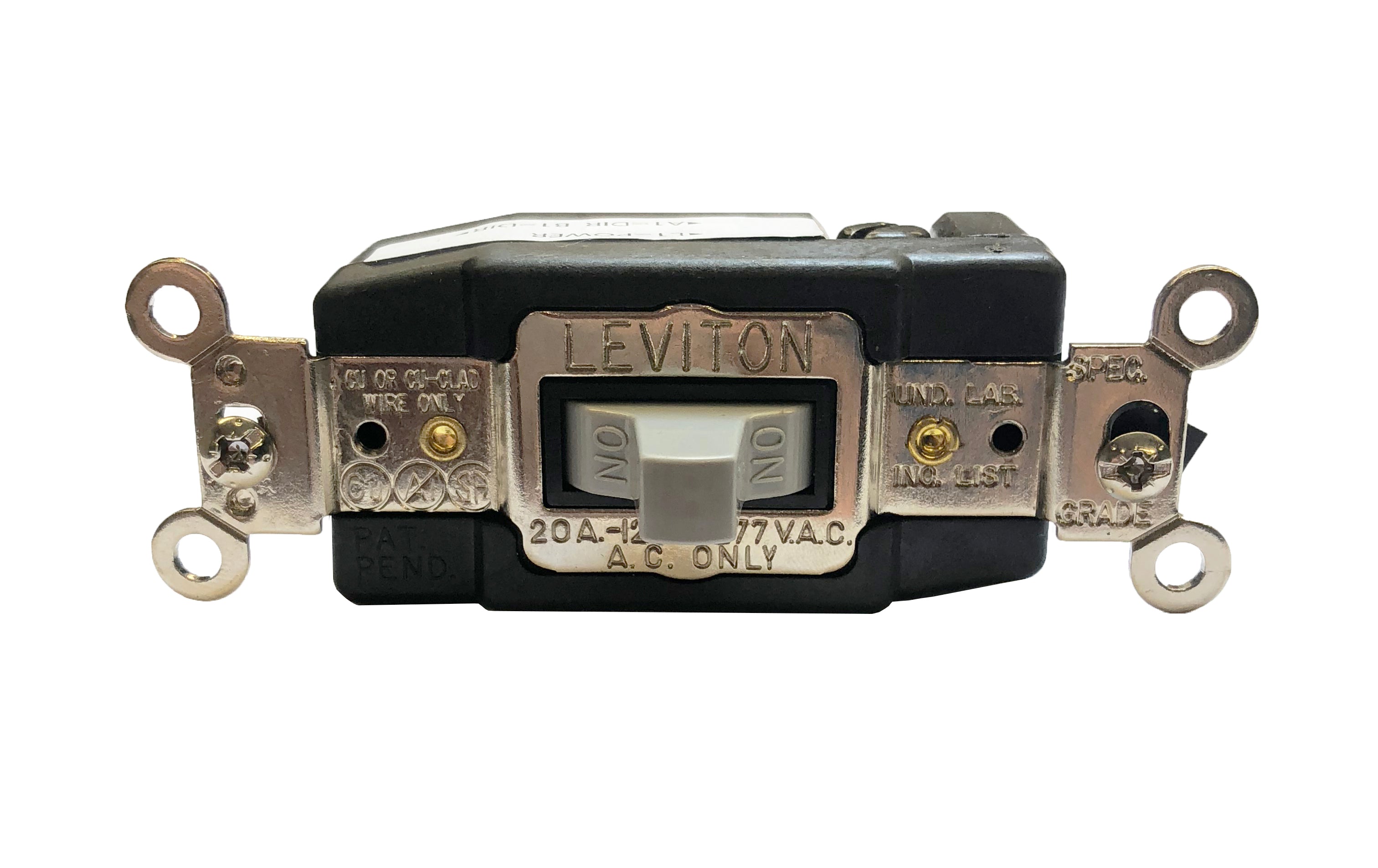 3 Wire Lever Switch (Switch Only No Cover) (Leviton)