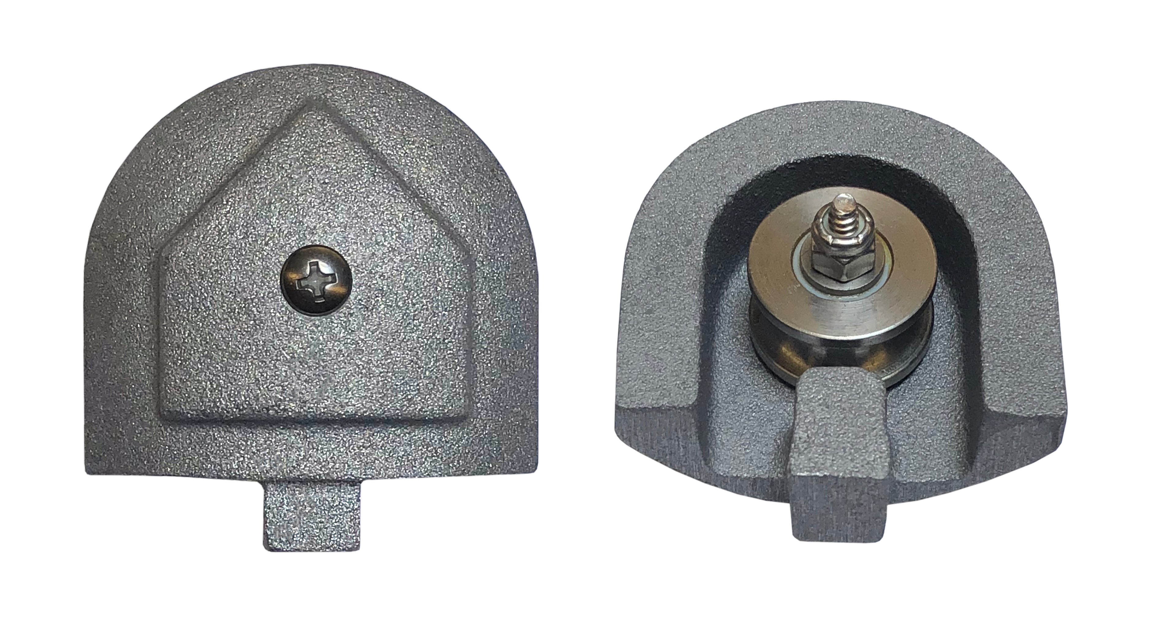 APC Universal Top Guide Pulley End Cap Casting for Automatic Pool Covers (APC), Cover Pools (CP), Cantar & Poolsaver w/Pulley